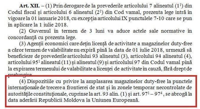 ЕС уличил во лжи власти Молдовы и настаивает на закрытии магазинов duty-free в Приднестровье (DOC)