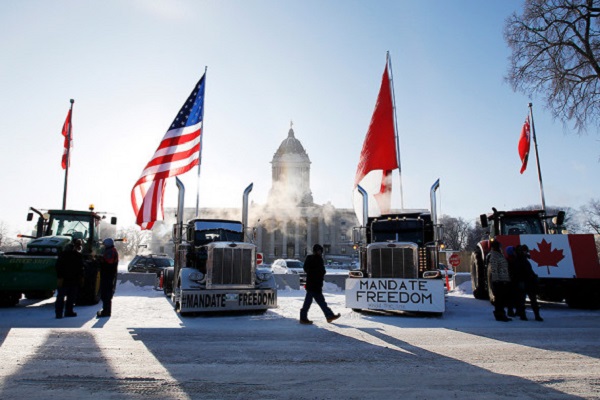 Антиковидный протест дальнобойщиков может охватить всю Северную Америку