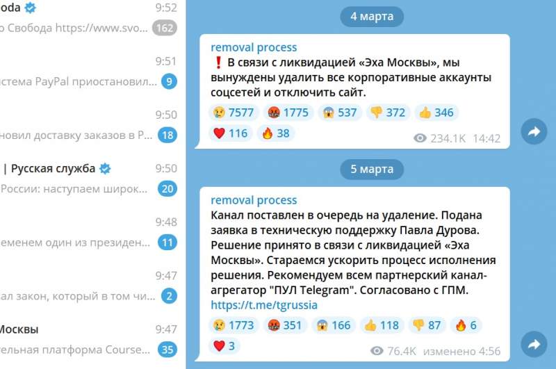 Газпром окончательно ликвидировал Радио «Эхо Москвы»