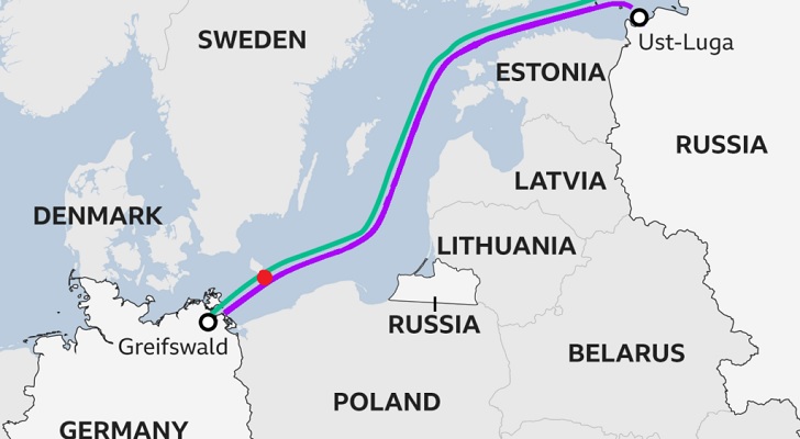 Кремль заявляет о возможной диверсии на газопроводе «Северный поток»