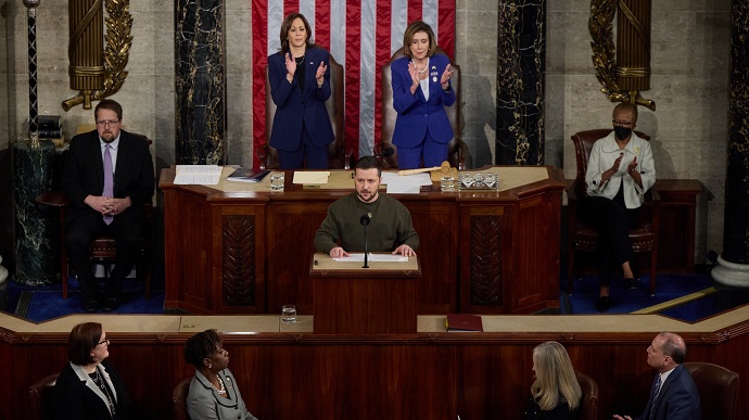 Конгресс США встретил овациями выступление Зеленского