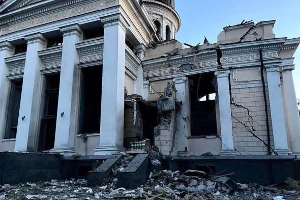 Российскими ракетными ударами был частично разрушен Собор в Одессе
